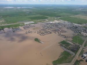Flood water in High River on June 25th. Ryan Armstrong/Twitter. See http://cjme.com/photo/ab-flood-twitter-high-river-flood-water-high-river-june-25th-june-28th-2013jpg/117836 
